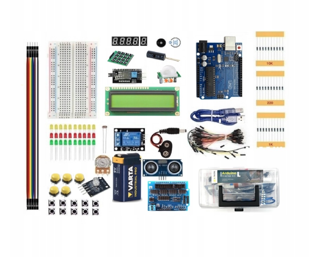 Zestaw Edukacyjny L Kompatybilny z Arduino Zestaw startowy KIT UNO R3 EDU