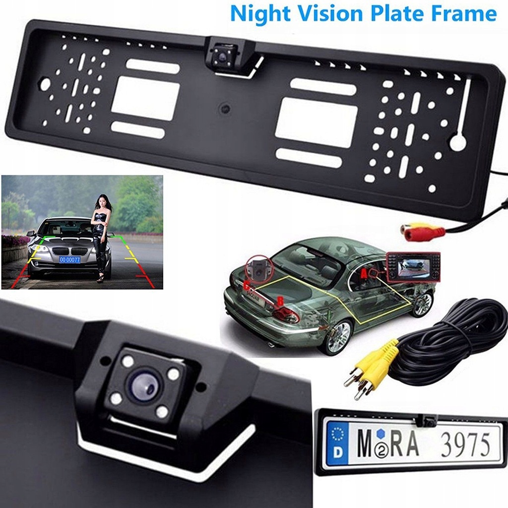 KAMERA COFANIA W RAMCE TABLICY REJESTRACYJNEJ Z IR - 7621071854