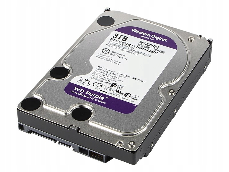 77-909# Dysk hdd 3tb wd purple wd30purz Blow