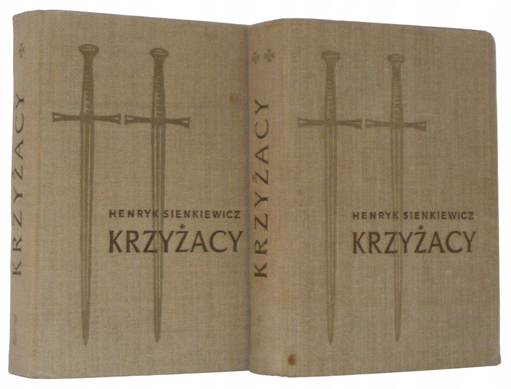 KRZYŻACY - Henryk Sienkiewicz DRZEWORYTY TOEPFER TWARDE KOMPLET BDB