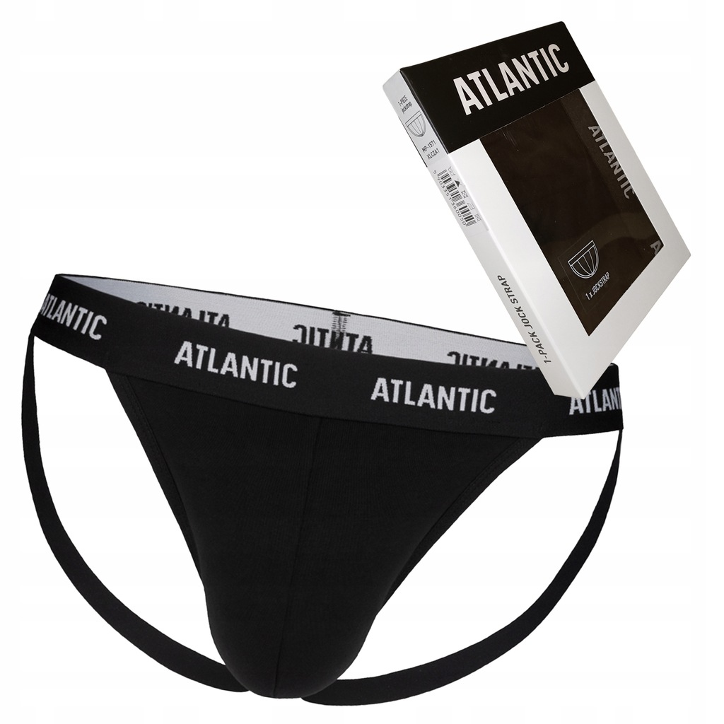Купить Мужские трусы Atlantic Bold Jockstrap черные M: отзывы, фото и ...