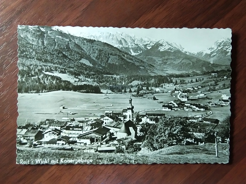 Reit im Winkl panorama Alpy Kaisergebirge 1953 r.