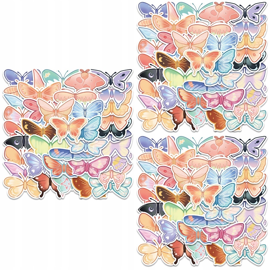 Naklejki dekoracyjne motyle 240 szt