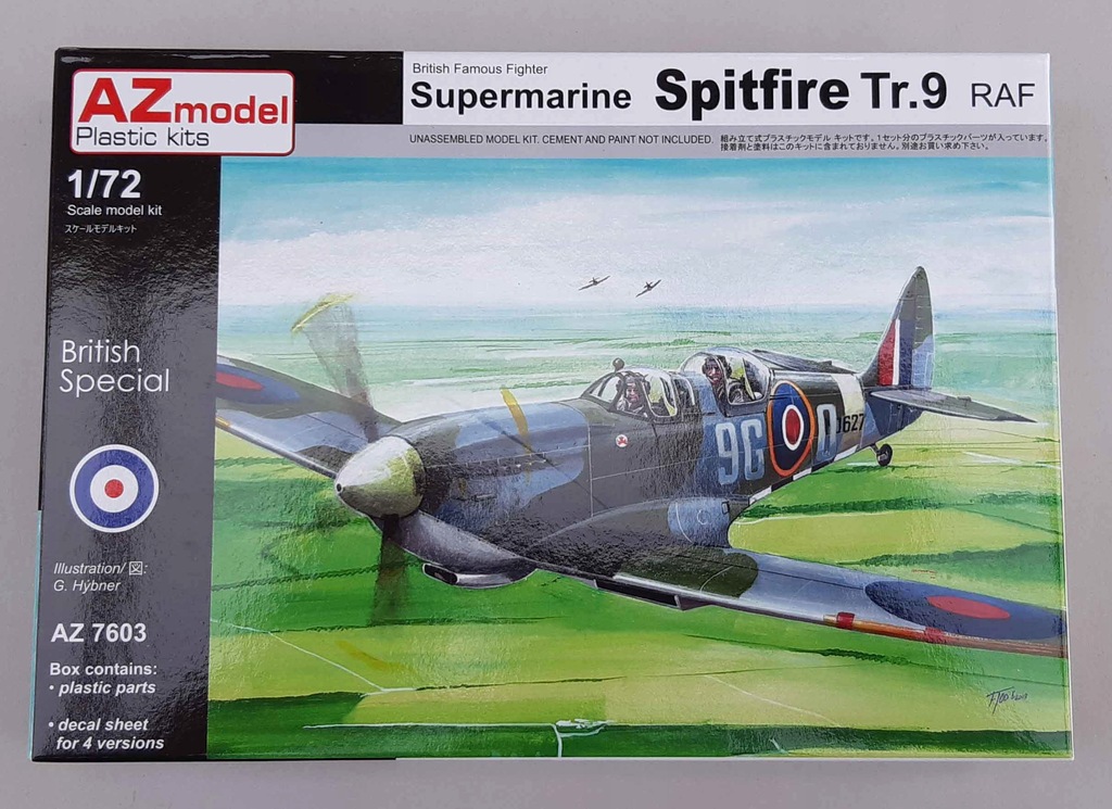 Supermarine Spitfire Tr.9 RAF AZ7603 1/72