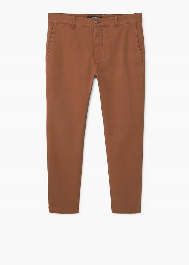 MANGO Bawełniane spodnie slim-fit chinos nie ZARA