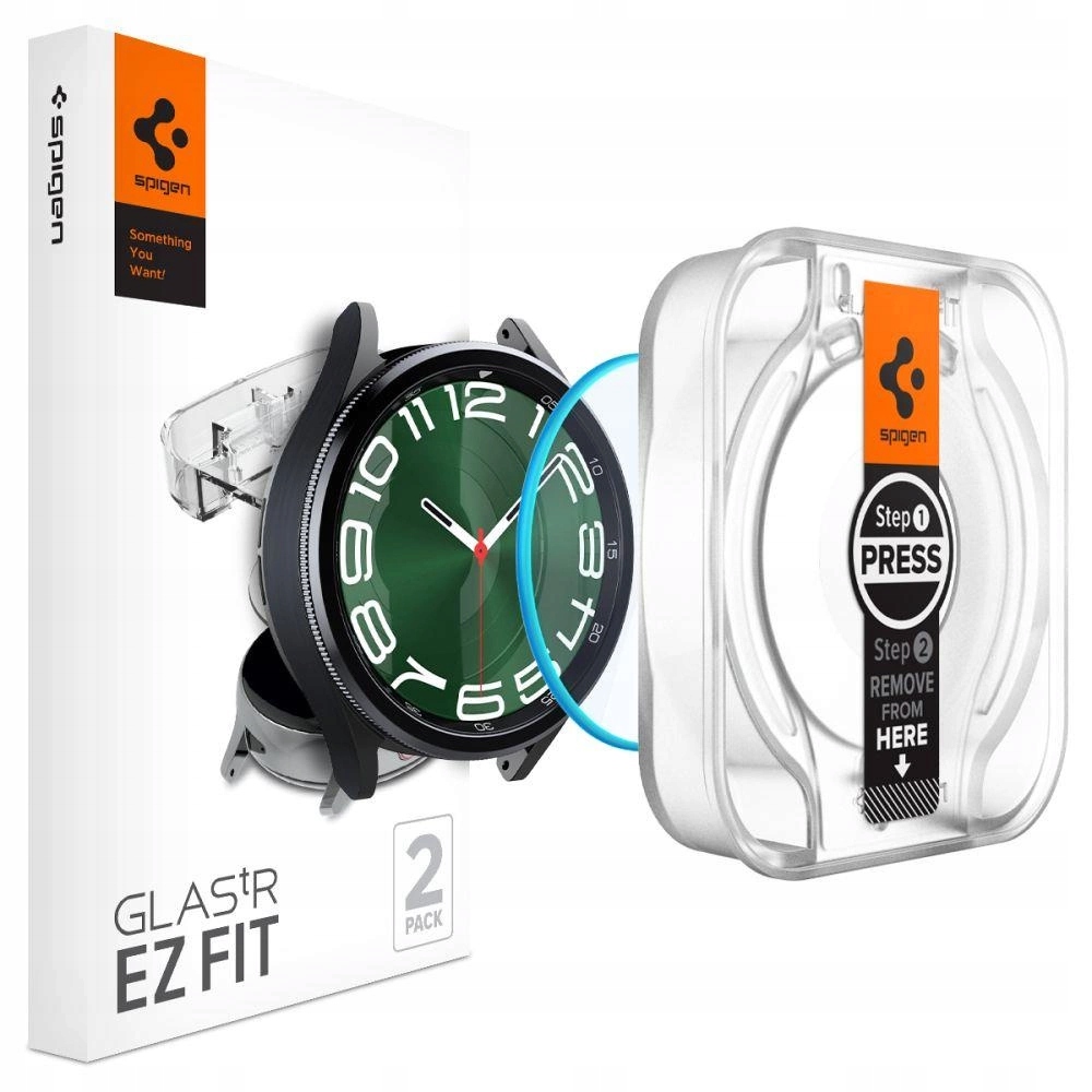 Szkło hartowane Spigen Glas.tR EZ Fit na Samsung Galaxy Watch 6 Classic (47