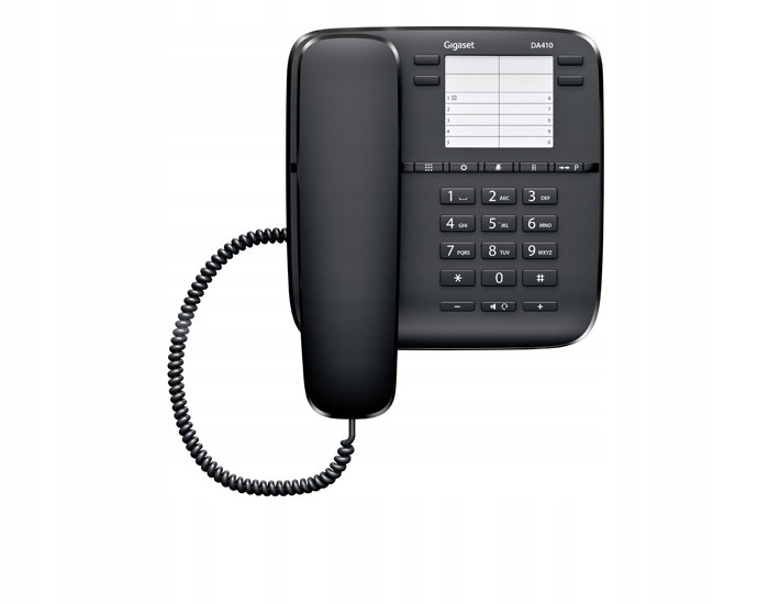 276D8 Telefon stacjonarny GIGASET DA410 czarny