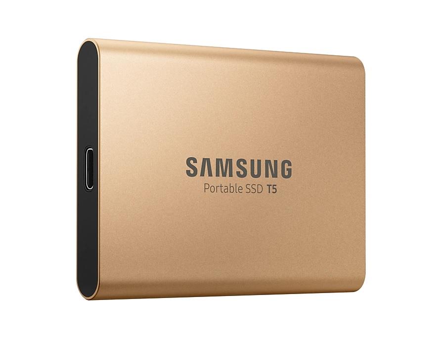 Купить Внешний накопитель Samsung T5 SSD 1 ТБ Gold: отзывы, фото, характеристики в интерне-магазине Aredi.ru