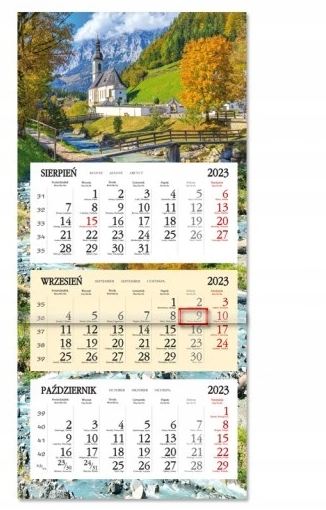 Kalendarz trójdzielny Sapt 2024 SB8 GÓRY KOŚCIÓŁ