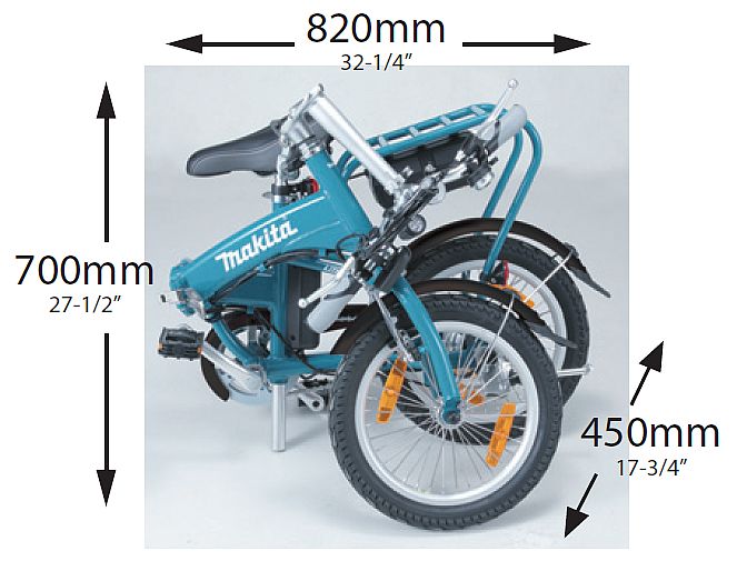 MAKITA BBY180 Składany Rower ze Wspomaganiem Elekt 7133132550