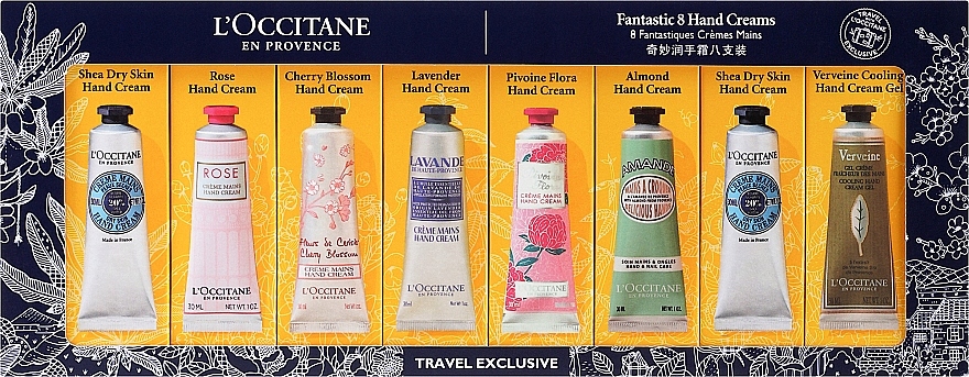 Zestaw L'Occitane Fantastic 8 Hand Creams (8xh/cr/30ml)