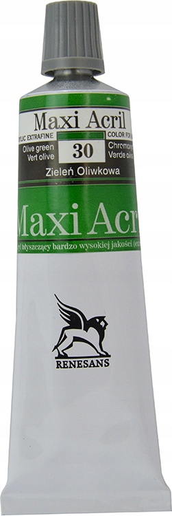 Farba Maxi Acril Renesans 60ml ZIELEŃ OLIWKOWA 30