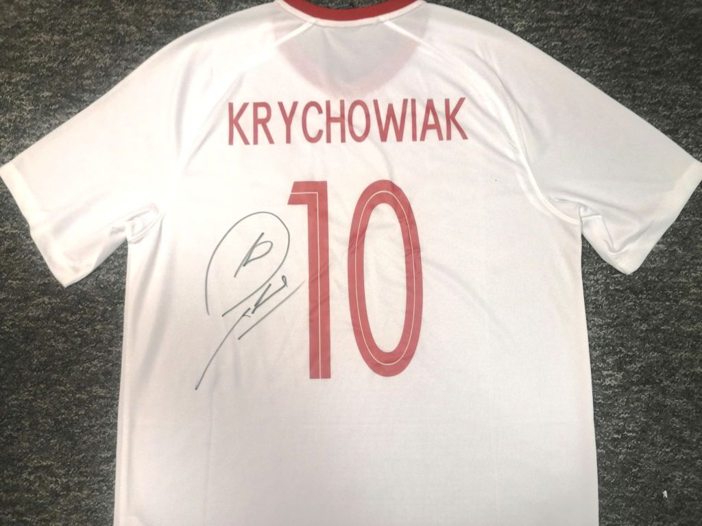 Krychowiak - koszulka (Polska) z autografem