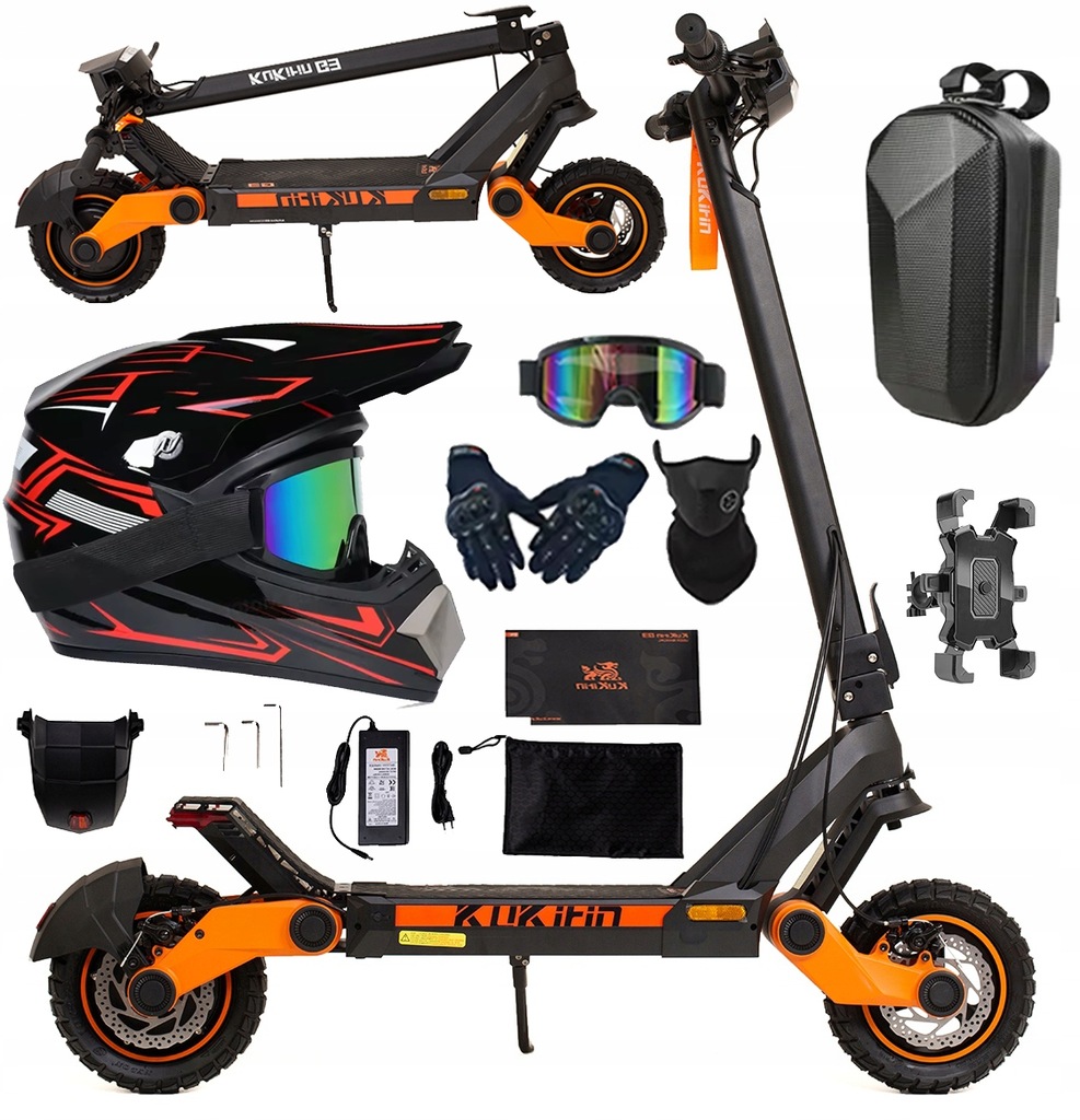 Pojazd elektryczny Składany KuKirin G3 1200W 52V 18AH 50km/h 70km Terenowy