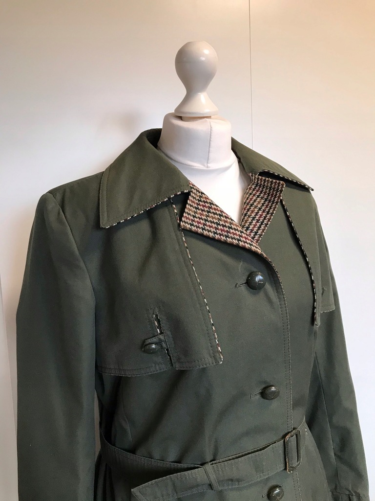 Płaszcz trencz MADE IN ITALY khaki XXL 44