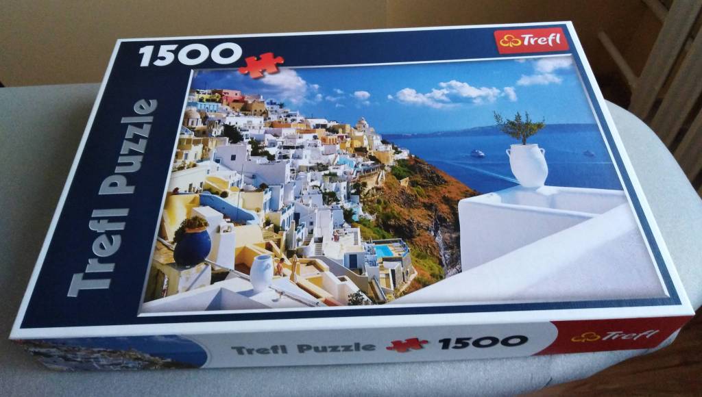 Puzzle TREFL 1500 - Santorini, Grecja