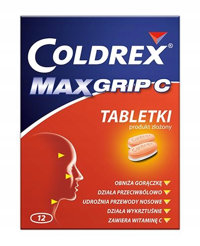 COLDREX MAXGRIP C 12 tabl. Przeziębienie i grypa