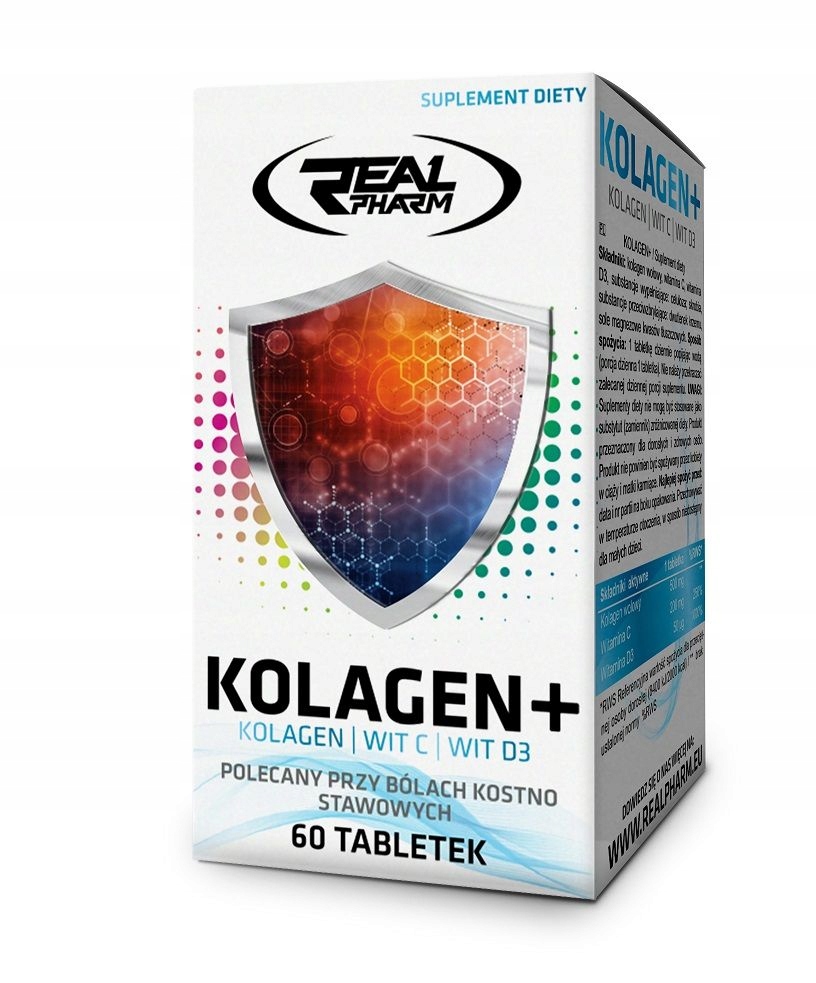 REAL PHARM KOLAGEN + Suplement na stawy 60 TAB