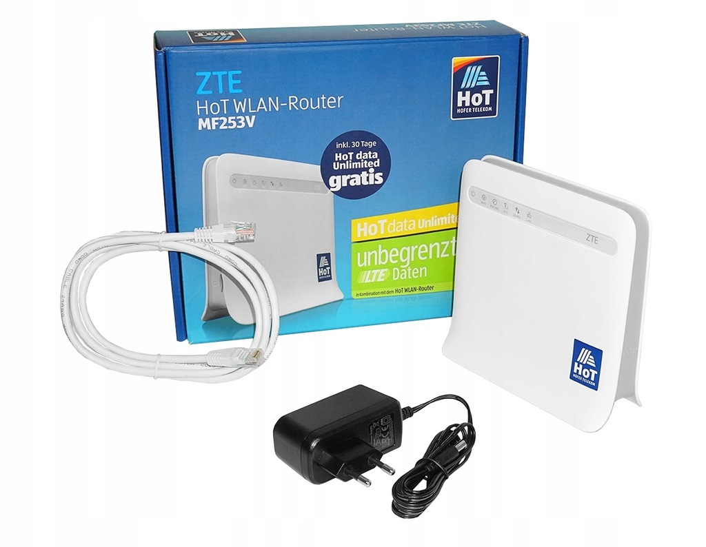 Router LTE na karte sim ZTE MF253V 300 Mbps WIFI 12431850060