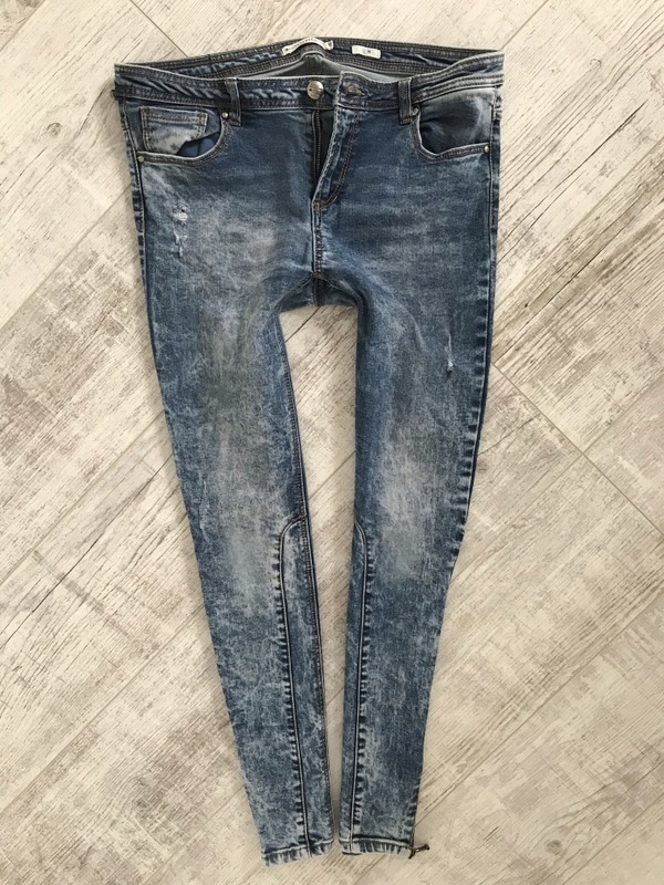 Reserver zamki spodnie slim rurki jeans - 40 L
