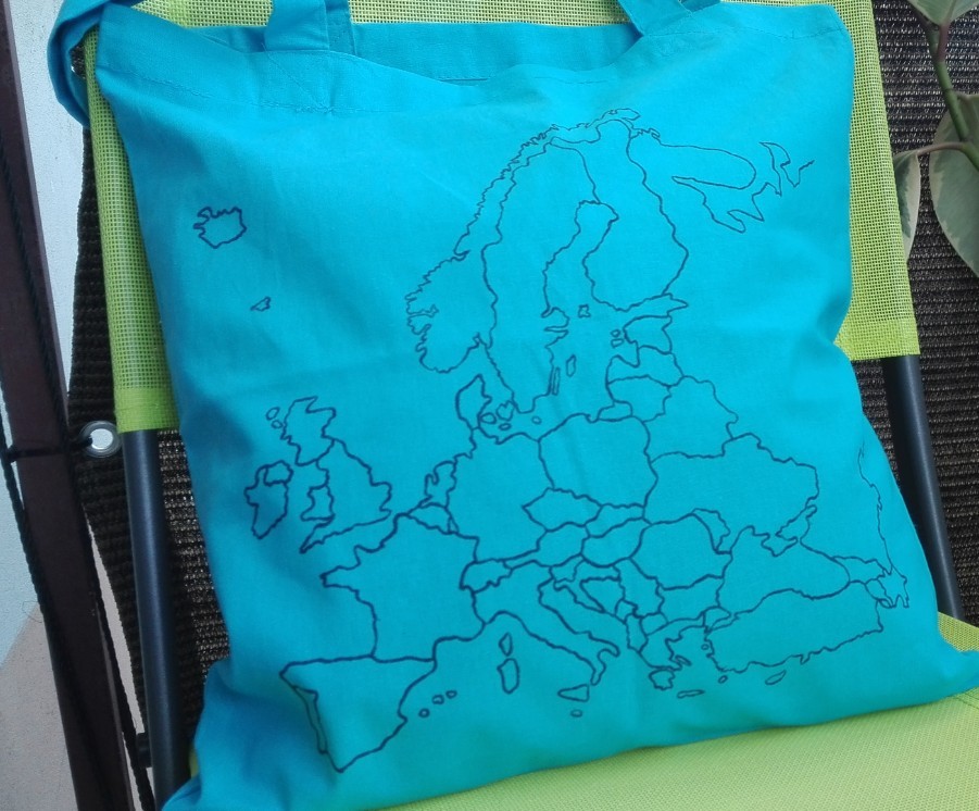 Eko torba mapa + marker do tkanin