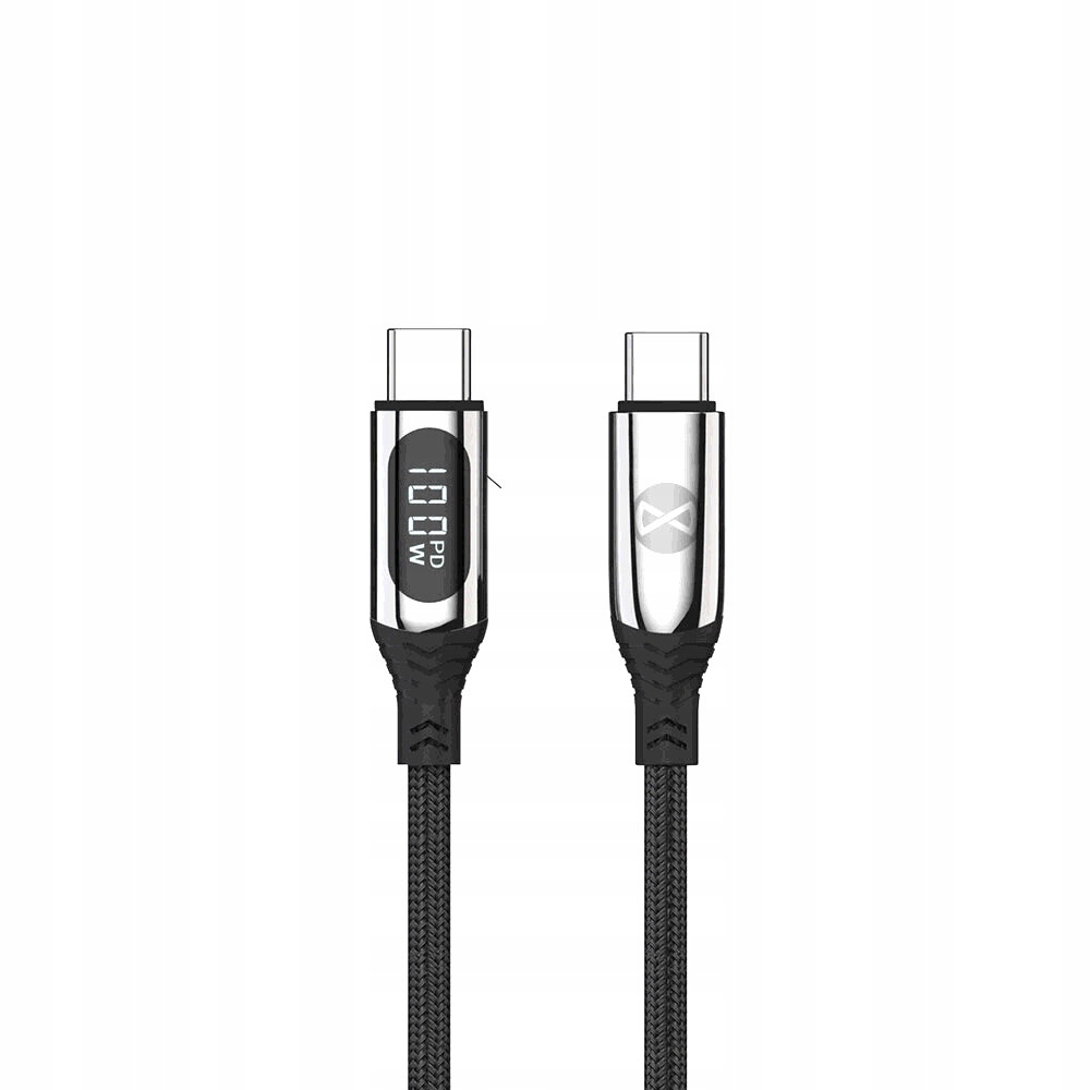 Forever kabel LCD USB-C - USB-C 1,0 m 100W czarny