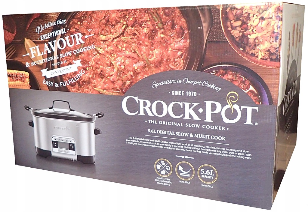 Crock-Pot CSC024 5,6L Wolnowar Slow Cooker Multi