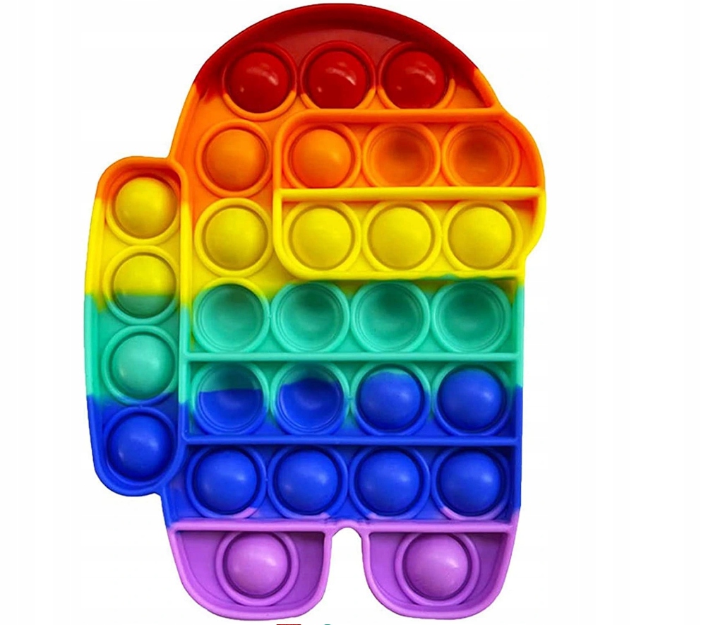 Push Pop It Bubble Fidget Sensory Toy Among us