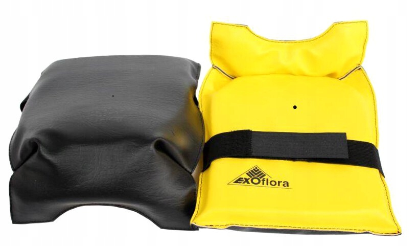 Nakolanniki na rzep Powermax żółto-czarne 1 para