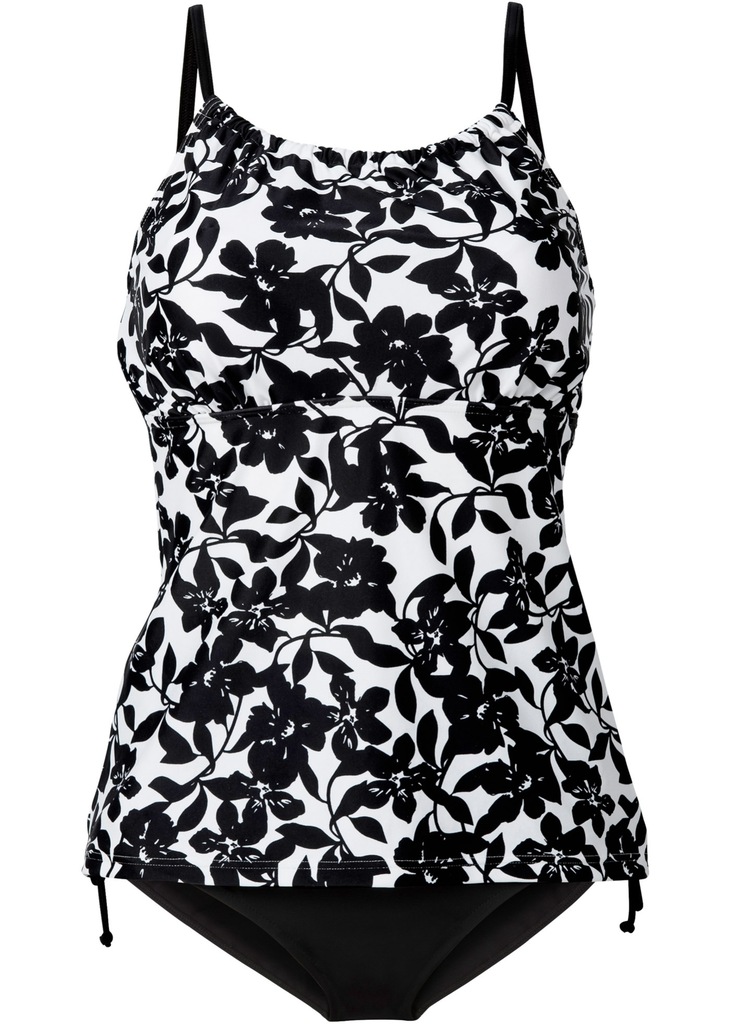 S1411 TOP TANKINI BIAŁO-CZARNY R.54