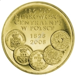 Moneta 2 zł 180 lat bankowości centralnej w Polsce