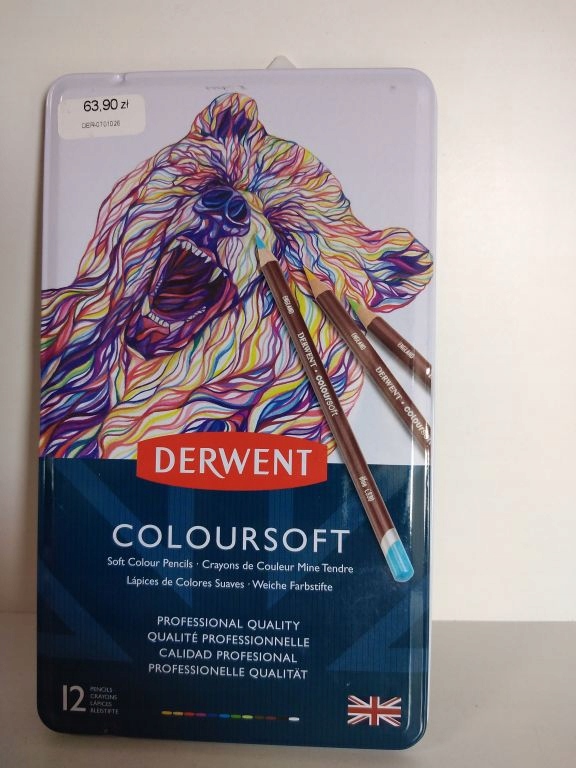 DERWENT COLOURSOFT 12 KOLORÓW