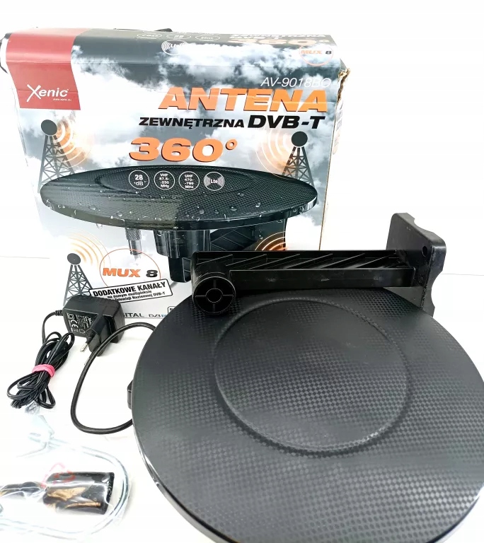 ANTENA ZEWNĘTRZNA XENIC AV-9018BO!! KOMPLET !! - 12951551720 ...
