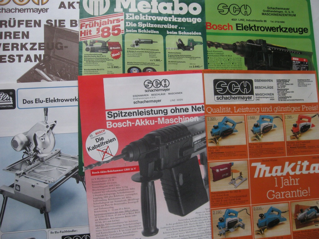 Bosch Elu Makita Elektronarzedzia Katalog 1985 7807999510
