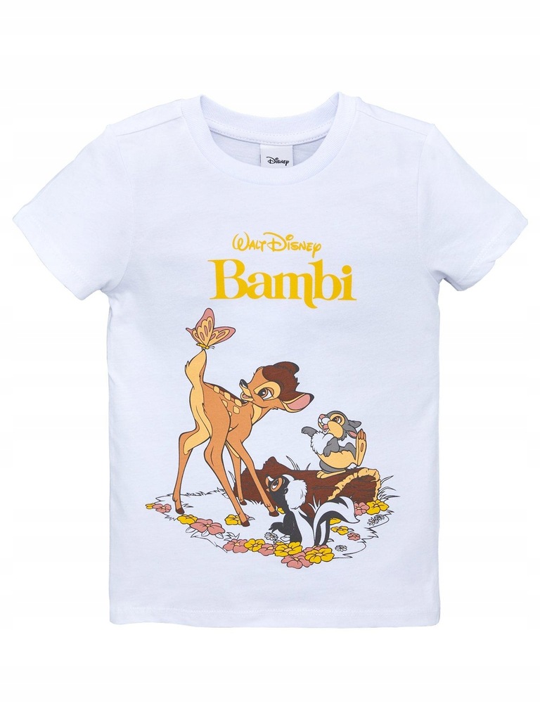 DISNEY BAMBI BAWEŁNIANY T-SHIRT DZIEWCZĘCY__98-104