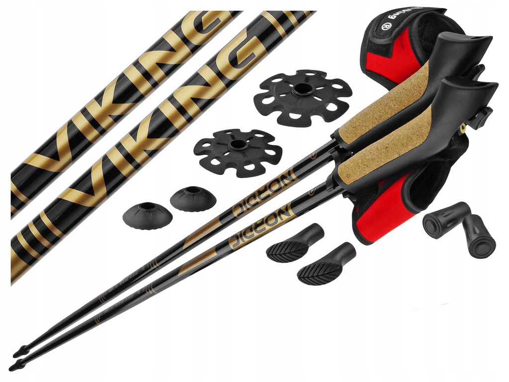 KIJE NORDIC WALKING VIKING PARAS CARBON 130 CM