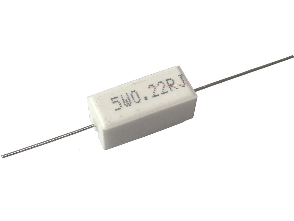 Rezystor 0,22R 0R22 Ohm 5W RWA - 2szt