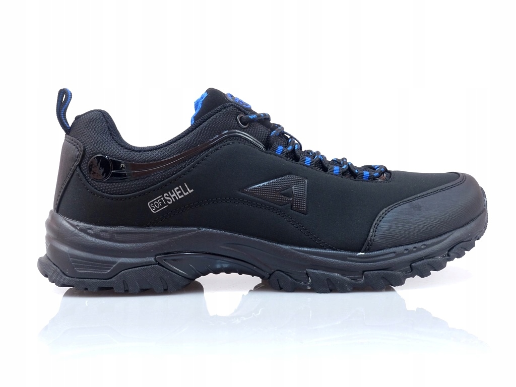 MĘSKIE BUTY TREKKING SYSTEM SOFTSHELL BLACK/ROY 45