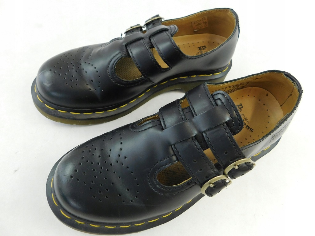 0403e44 DR.MARTENS półbuty SKÓRZANE czarne 37