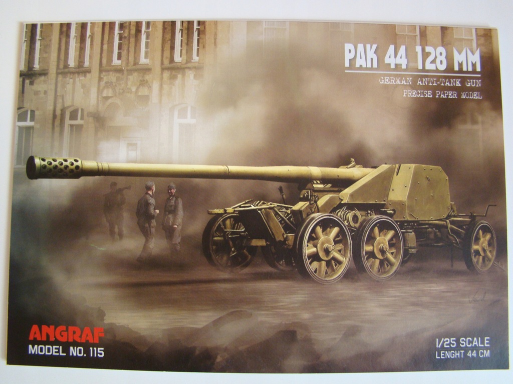 Купить Немецкая противотанковая пушка PAK 44 128 мм 1:25 Angraf: отзывы, фото, характеристики в интерне-магазине Aredi.ru