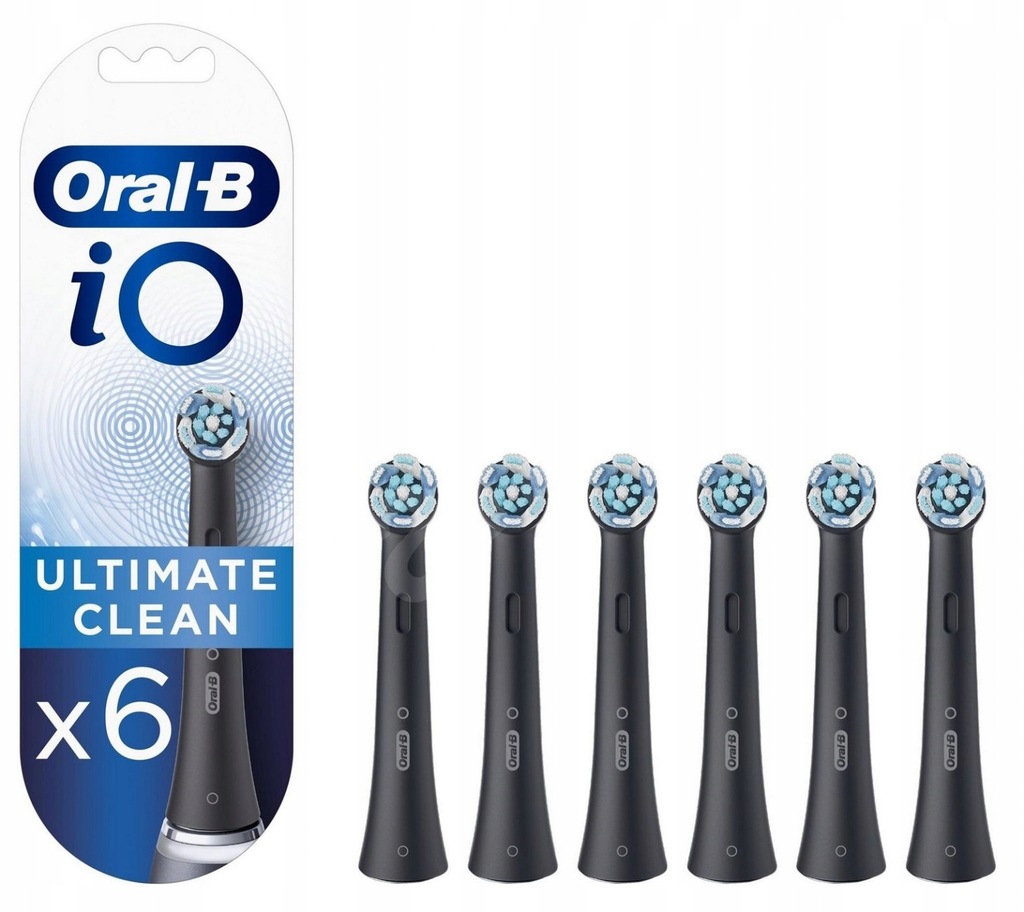 Końcówki do szczoteczek Oral-B iO Ultimate Clean EB6 Czarne 6 szt.