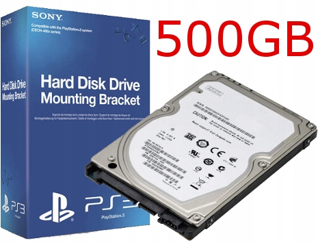 DYSK 500GB HDD SONY PS3 SUPER SLIM + KIESZEŃ
