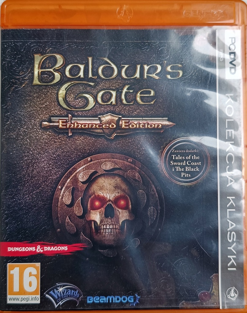 GRA PC DVD-ROM BALDUR'S GATE 1 dodatki Enhanced PL