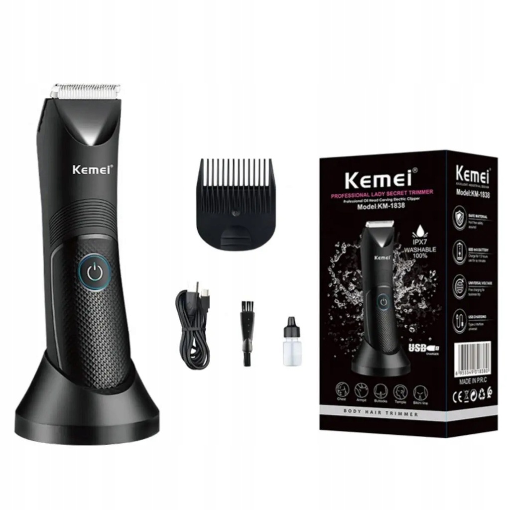 Hair Clipper Professional Electric Haircuts Machine IPX7 Waterproof