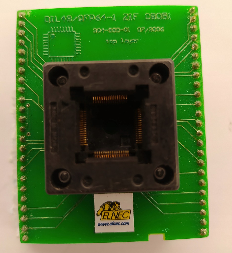 Adapter Elnec DIL48/QFP64-1 ZIF C8051