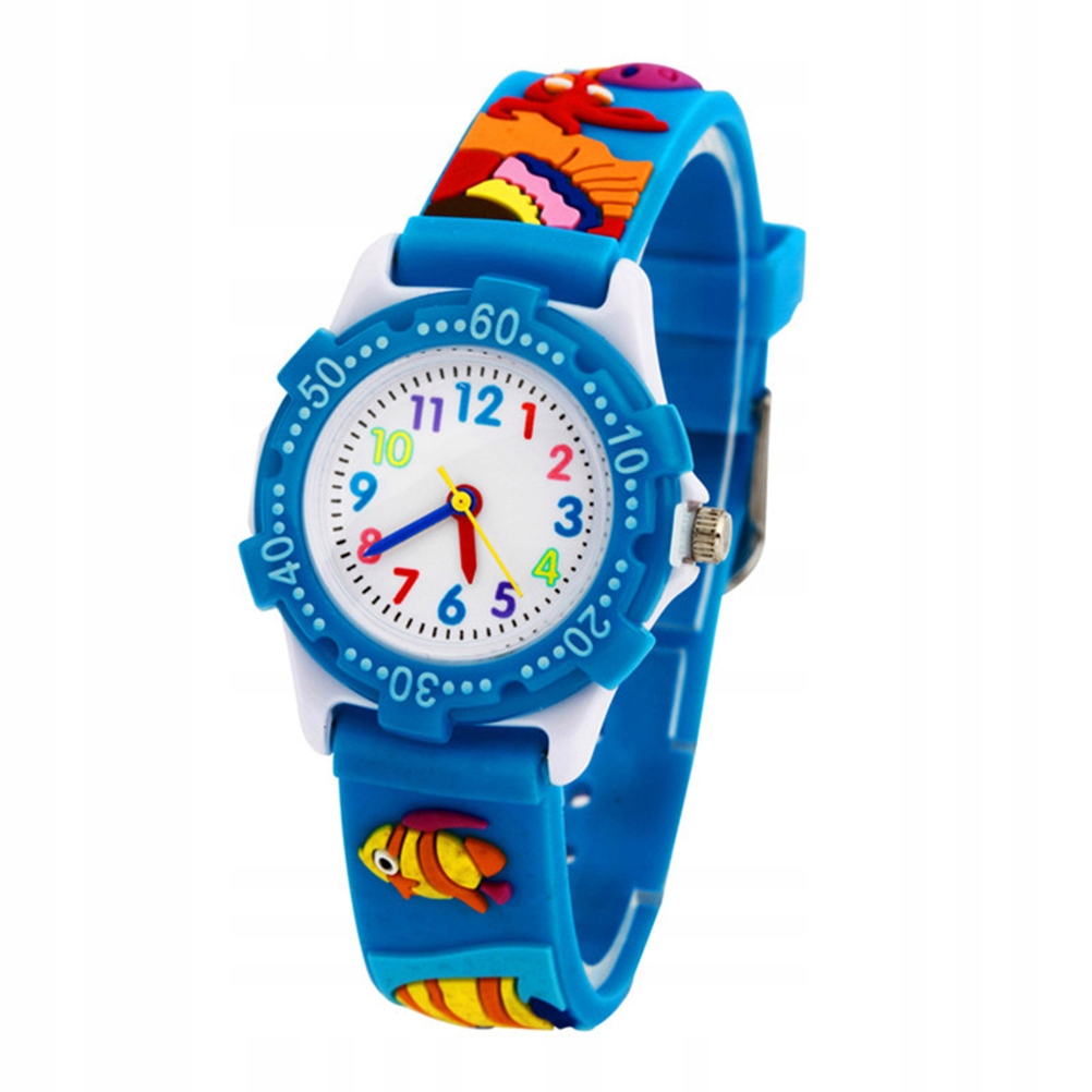 1 PC 3D Sea World Watch Zegarek z paskiem z kreskó