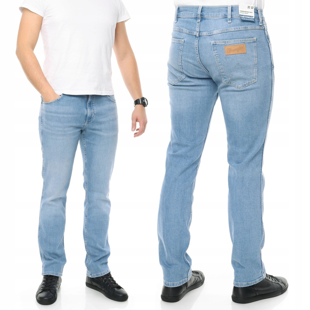 WRANGLER GREENSBORO spodnie męskie proste W33 L34