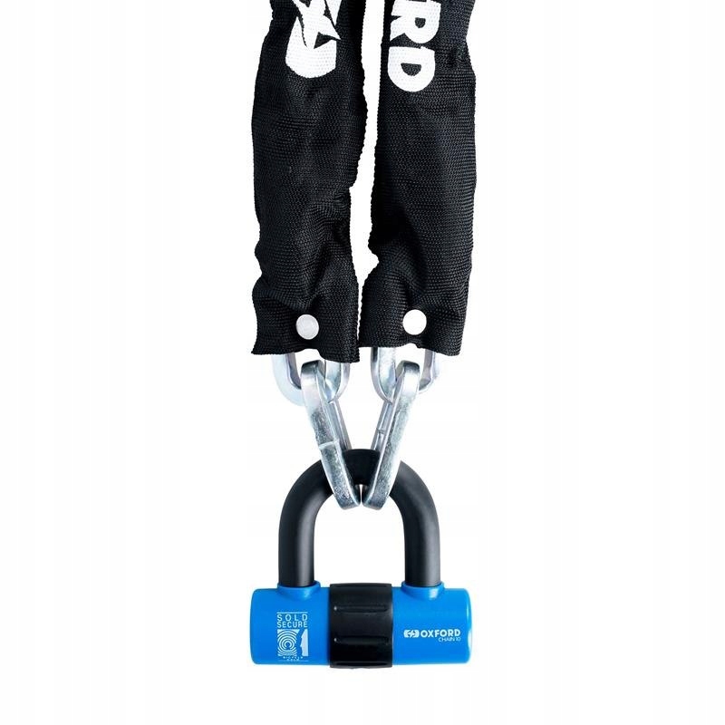 OXFORD ŁAŃCUCH ZABEZPIECZENIE ANTYKRADZIEŻOWE Z KŁÓDKĄ CHAIN 10, 10mmX1400m