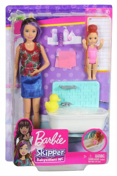 Barbie Opiekunka zestaw + lalki FHY97 /6