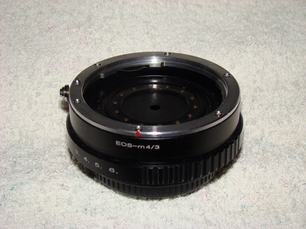 ADAPTER z przysłoną Canon EOS EF Micro M4/3